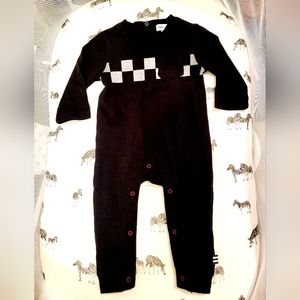 Splendid Black Checkered One Piece